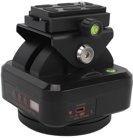Annadue YT-1500pro Wireless Electric Gimbal with Remote Control and Mobile Phone Clip Pan/Tilt Function 2.2KG Gimbal Load 360° Rotation 2.4G Motorized Tripod Head
