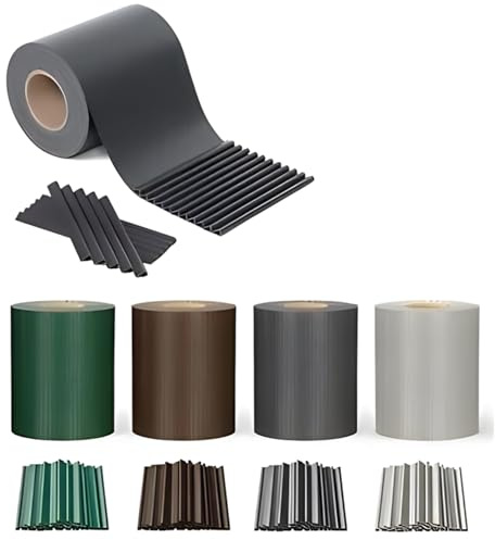 EffeDecor Frangvista Recinzioni in Pvc Strisce Protezione Privacy 19cmx35 MT Impermeabile,Resistente ai Raggi UV Incluse 25 Clip Fissaggio Incluse per Balcone Cancello Giardino (Grigio Chiaro)