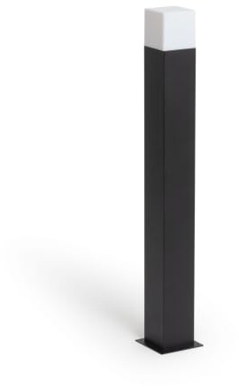 LEDKIA Lampioncino Esterni Superficie, 74 cm, con Presa Augusta Nero | IP44 per Giardino e Terrazza | Compatibile con Lampadina E27 40W Max
