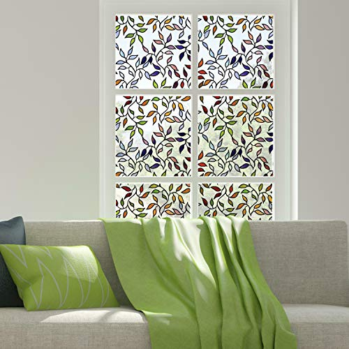 RoomMates WFM3905SLG Stained Glass Leaves Window Film