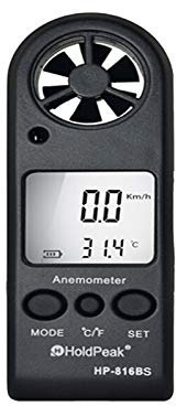 TopHomer Anémomètre numérique portable pour mesurer la vitesse du vent, haute précision, pour la planche à voile, la pêche, les activités de plein air