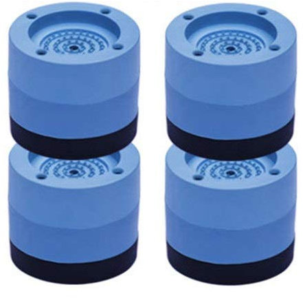 UUMFP Washing Machine Feet Pads, Anti Vibration Rubber Mat, Steady Spin Floor Protection Non Slip Pads, Furniture Feet for Dryer, Refrigerator, Microwave, Oven (Color : Blue, Size : 6cm)