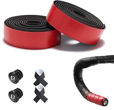 ROCKBROS Bicycle Handlebar Tape Road Bike Handle Straps Durable Grip Tape Gradient Color EVA Cycling Handle Wraps Non-slip Shock-absorbing with Plug