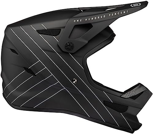 100% Downhill MTB-Helm Status Schwarz Gr. L