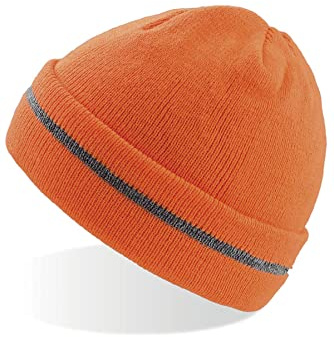 Mivaro Herren Warnschutz-Mütze Beanie reflektierend