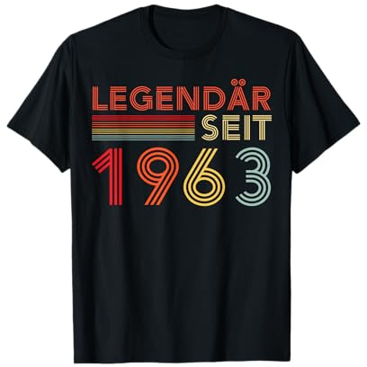 1963 Geburtstag Mann 60 Jahre Deko Lustig 60er 60 Geburtstag T-Shirt