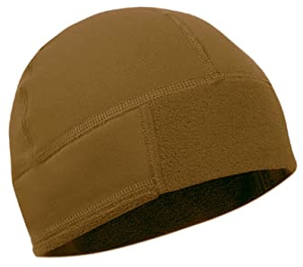 BW Einsatz Fleecemütze Original nach Bundeswehr-TL mit ID-Klettfläche (as3, Alpha, l, Coyote)