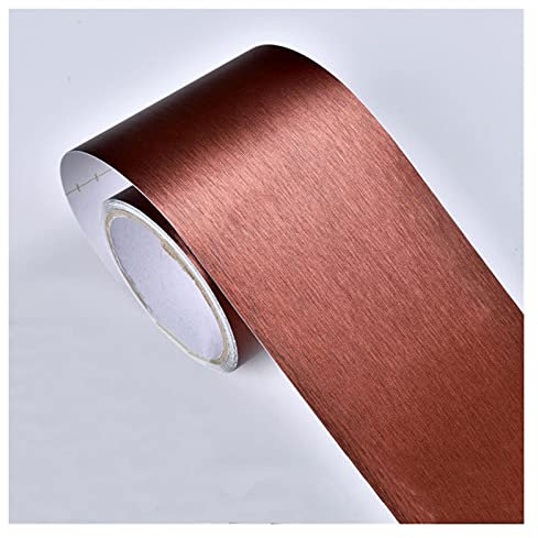 BordüRe Selbstklebend,TapetenbordüRe Gold Schwarz Wasserdichte Taille Linie Wandaufkleber Selbstklebende Baseboard Tapete Border Rolle Bad Abziehbilder Wohnkultur Film Film(6)