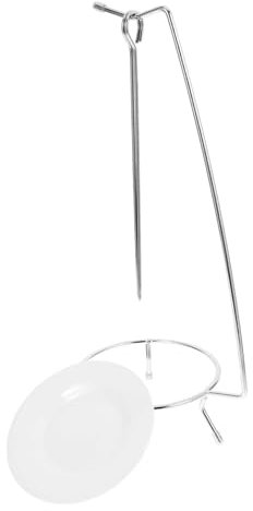 Cabilock Spiedini in Acciaio Inossidabile Con Gancio Per Barbecue Supporto Per Spiedini Attrezzo Da Riutilizzabile e Facile Da Pulire