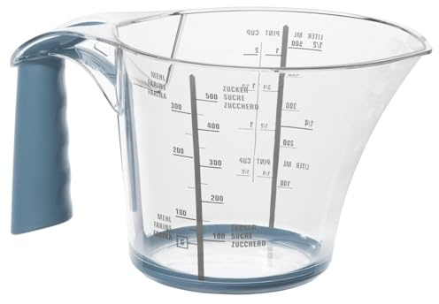 Rotho Messbecher Loft 0,6 L Griff blau