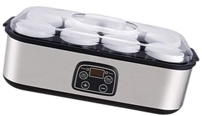 Colcolo Yogurtera eléctrica de 1,4 L, Bricolaje, Poco Ruido, Profesional, máquina automática de Yogur Multifuncional de Acero Inoxidable