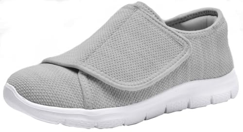 Zapatillas Diabéticos Mujer Extra Anchas Ortopédicos Respirable | Respirable,ligera,Antideslizantes,zapatos especial,Ajustables,Cómoda caminar,para ancianos