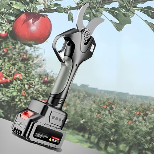 Glowdora Tijeras De Podar Eléctricas De 50 Mm A Batería, Inalámbricas, con Pértiga Telescópica De 1,3 A 2,15 M Y Cuchilla Sk5, Ideales para Setos, Arbustos, Huertos, Etc.