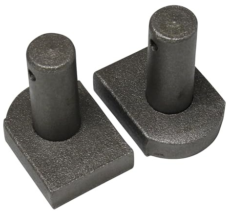Weld On Gate Hooks Hinge Hanger 3/4, 7/8 or 1 X2 (Self Colour Fieldgate Slot Flat Back Railing) (3/4 - 19MM Pin)