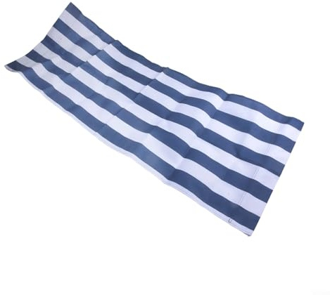 Telo di ricambio per sdraio da spiaggia, 120 x 45 cm, in tessuto di poliestere a righe, copertura per sedia pieghevole per mobili da giardino (1 pezzo)