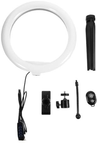 HEATSHAKING Luz De Trípode Anillo De Luz Led Soporte para Teléfono para Transmisión Óptica Incluye Trípode y Clip para Estudio