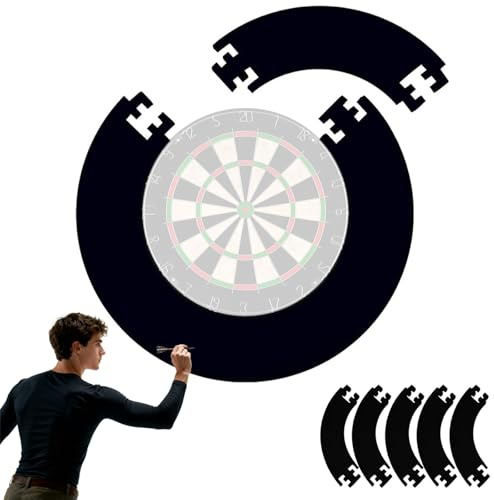 QSHXXROI Dart Catchring Surround, 45 cm, anneau de protection, pour cible de fléchettes Eva Surround, pour la protection murale