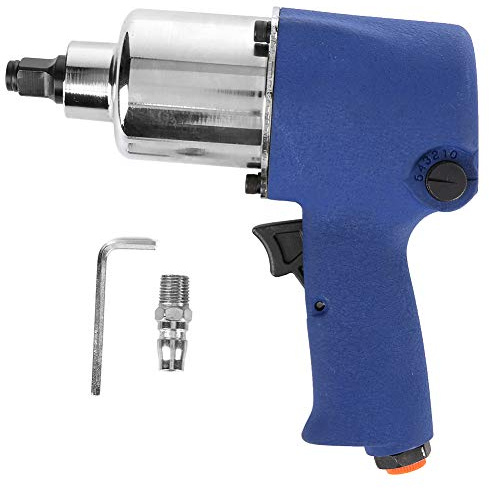 ANKROYU Llave de impacto neumática industrial KP506 Alto rendimiento 65 kg Par máximo 8500 rpm Velocidad libre Portabrocas de 12,7 mm para trabajos de construcción y reparación de