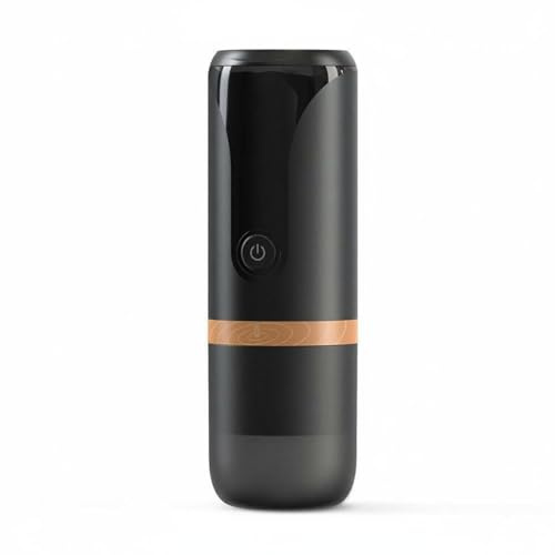 Amagogo Tragbare Espressomaschine Kaffeezubereiter Kapselmaschine Kaffeepresse mit Schneller Zubereitung Und 120 Ml Einzeldosis für Camping Büro Reise