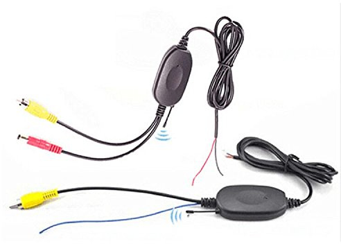 Kalakass, Kit émetteur récepteur vidéo 2,4 GHz, sans fil pour caméra de recul de voiture RCA, moniteur récepteur Cam DVD GPS, lecteur autoradio, module adaptateur