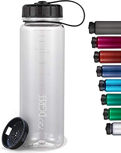 720°DGREE Trinkflasche “simplBottle“ - 500ml - Deine Auslaufsichere Wasserflasche - Die Sportflasche für Sport, Gym, Fitness, Fahrrad, Kinder, Schule & Büro - BPA-Frei