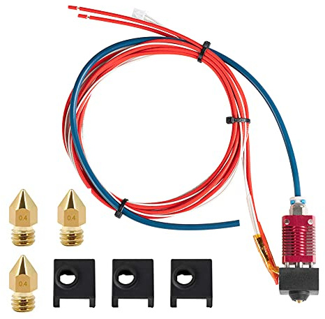 Sovol Ender 3 Upgrades Extruder Hotend mit Capricorn PTFE Schlauch 1,75 mm | mit Silikon-Schutzhülle & 0.4 mm Düse für Ender 3 V2/Ender 3 Pro, 24V 40W Heizung NTC Thermistor