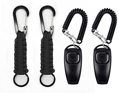 Hundepfeife mit Pfeifenband für Hundetraining & Erziehung,2 Stücke Professionelle Hundepfeife Rütter Rückruf Hunde Pfeifen-Hochfrequenz Non-Lautlos Non-Ultraschall-Hundeklicker Premium Dog Whistle