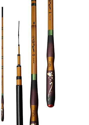 YADLCR Canna da Pesca 28 durezza crucian Canna da Carpa Imitazione bambù 3.6M-6.3M Canna da Pesca in Carbonio Canna da Pesca Super Dura a Forma Lunga Attrezzatura da Pesca (Size : 5.4m)