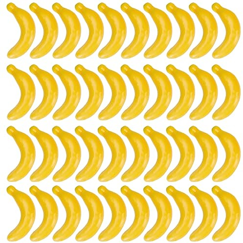 craspire 40alk mini eine künstliche Bananen-mini-Kopie die gelbe Banane schmückt die Blase so sehr die fruchthochzeit Aussehen und Machen Dekorationen für Dekorationen