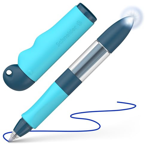 Schneider 188733 Base Senso Tintenroller (für Schreibanfänger, Rechts- und Linkshänder) blau-türkis