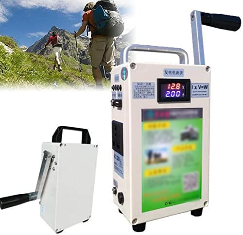 Generador de manivela portátil de 150 W, ideal para emergencias, camping, cortes repentinos de energía, dispositivo de fuente de alimentación dinamo al aire libre