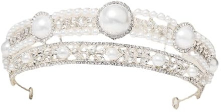 Beatifufu Mit Perlen Und Strass Für Hochzeiten Cosplay Und Partys Funkelndes Haaraccessoire Bequemes Tragen Für Köpfe Perfektes Für Besondere Anlässe