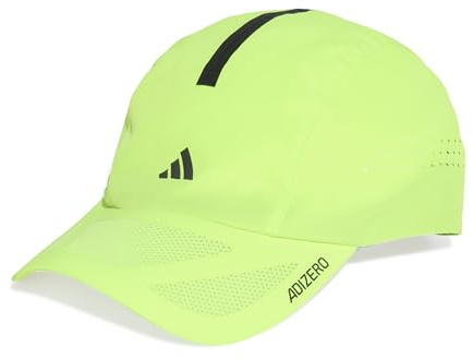adidas Unisex RUNNINGxADIZERO Lightweight Cap Climacool, Lucid Lemon/Black Reflective, M