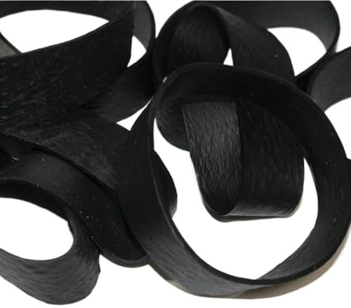 KXAOXGRC Bandas elásticas Resistentes, 10 Uds. Bandas de Goma de Longitud Plana 11cm Bandas de Goma Gruesas Negras Extra Grandes Ancho 2,5 cm for Embalaje de Paquetes