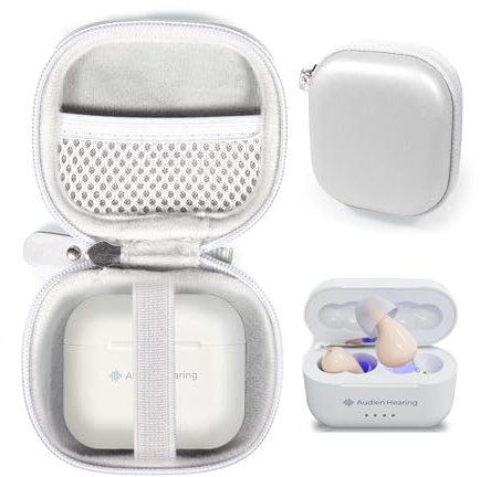 getgear Protective Case for Hearing Aid Compatible with Audien Atom PRO 2 Wireless Rechargeable OTC Hearing Aid