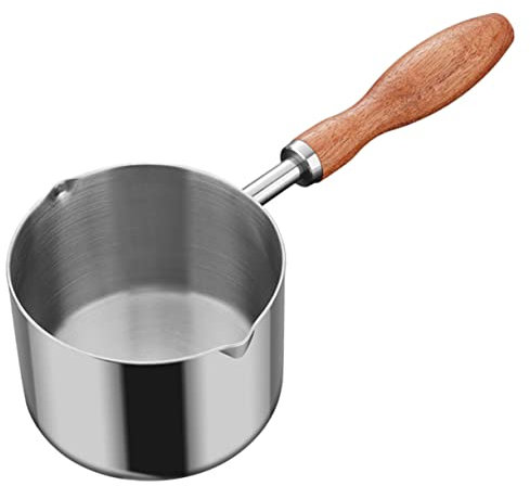 Veemoon Casserole Inoxydable Petite Pour Lait Et Eau Avec Manches Ergonomiques Profonde Et Multi-usages Compatible Induction Et Cuisson Tout Feux Pour Réchauffer Beurre Et Sauces