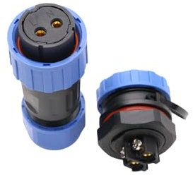 TY20 Threaded Connection 2-7 Pin Back Nut/Flange/Docking/Square Cable Connector (Backnut Reverse Mount, 2 Pin 25A)