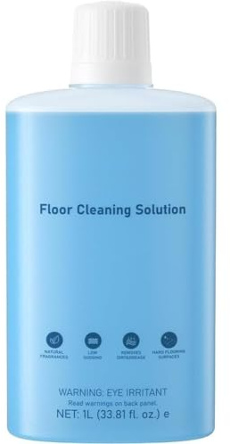 Febotak 1L Bodenreiniger für Roborock S/Saros/Qrevo/Q-Serie Saugroboter | Cleaning Solution für Saros 10 /Z70 /S8 /S7 /Q10 /Q8 und Flexi /F Serie Nass & Trockensaugern, Nicht schäumend & Streifenfrei