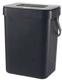 WEYFH Poubelles suspendues avec Couvercle sous l'évier, Poubelle de Cuisine, composteur de Cuisine pour comptoir, Noir, 12 L, 3,1 gallons, Noir, 3 L
