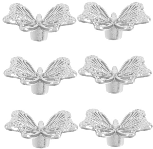 LIFKICH 6stücke Vintage Schmetterlings-knöpfe Für Retro Einzelloch Möbelgriffe Für Kommoden Und Schränke Dekorative Möbelbeschläge Für Verschiedene Wohnstile