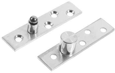 Cerniera Pivot Rotante 360° 2 Pezzi Acciaio Inox per Porta Nascosta
