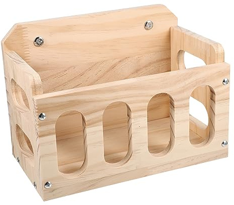 YARNOW Kaninchen Heuraufe Aus Holz Futterstation Für Kleintiere Stabiler Und Sicherer Futterspender Für Hasen Meerschweinchen Und Chinchillas Leicht Zu Installieren Für Käfige