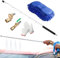 Bollisate Car Radiator Cleaning Wand - Radiator Flush and Cleaner - 24in Washing Flush Tool with Nozzle Tips and Quick Couplers for Condensers Gutter RV HVAC Car Home