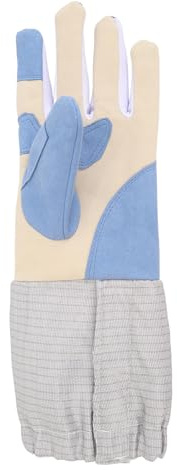 WIHFHGZ Fecht Handschuh Links, Profi Säbel Handschuh, rutschfest, Atmungsaktiv - Verbesserter Griff, Langlebiger Schutz, Für Fechttraining Und Wettkampf (L 47 x 38 x 27 cm)