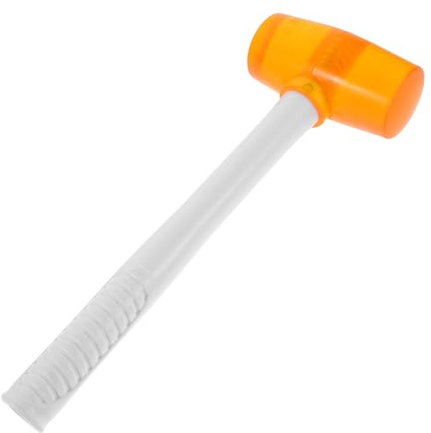 Homoyoyo Mazo de Goma Transparente 400 G para Pisos, Martillo de Golpe Suave Antirruido y Antivibración, Herramienta Compacta para Instalación y Carpintería en Bricolaje Industrial