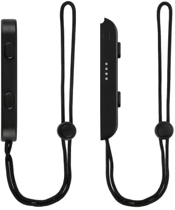 Nexaflow Lot de 2 Sangles compatible avec Manette Switch Joycon, Dragonnes de Sécurité à Verrouillage Automatique, Accessoires Confortables compatible avec Joy-Cons avec Capuchons Joystick