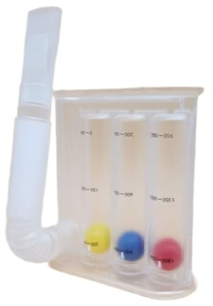 Aundhegrtt Dispositif D'Entraînement Respiratoire 1 Pièce pour la Capacité Pulmonaire pour la Réhabilitation Pulmonaire, Renforceur des Muscles Respiratoires pour L'Exercice des Poumons.