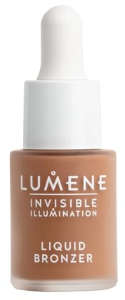 LUMENE Invisible Illumination [Kaunis] Watercolor Bronzer | Transparenter, aufbaubarer Flüssig-Bronzer für einen natürlichen, strahlenden Glanz | Leichte und gut verblendbare Formel | Vegan | 15 ml