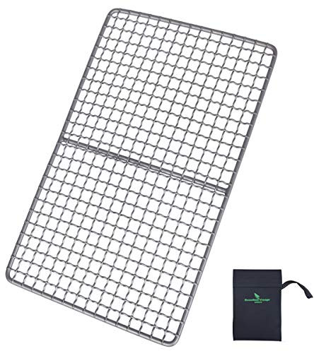 Boundless Voyage Titanium Grill Grate Mini Size Durable Charcoal BBQ Grill Plate Outdoor Camping Hiking Picnic Grill Outdoor Cookware ti2022c