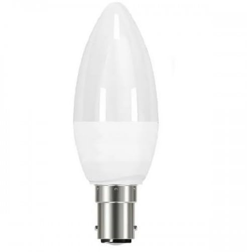 Eveready 6 watts 40 watts LED Candle Light Bulbs SBC B15 Small Push in Cool White Pack of 10